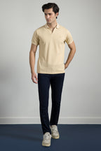 Textured Johnny Collar Polo - 5005