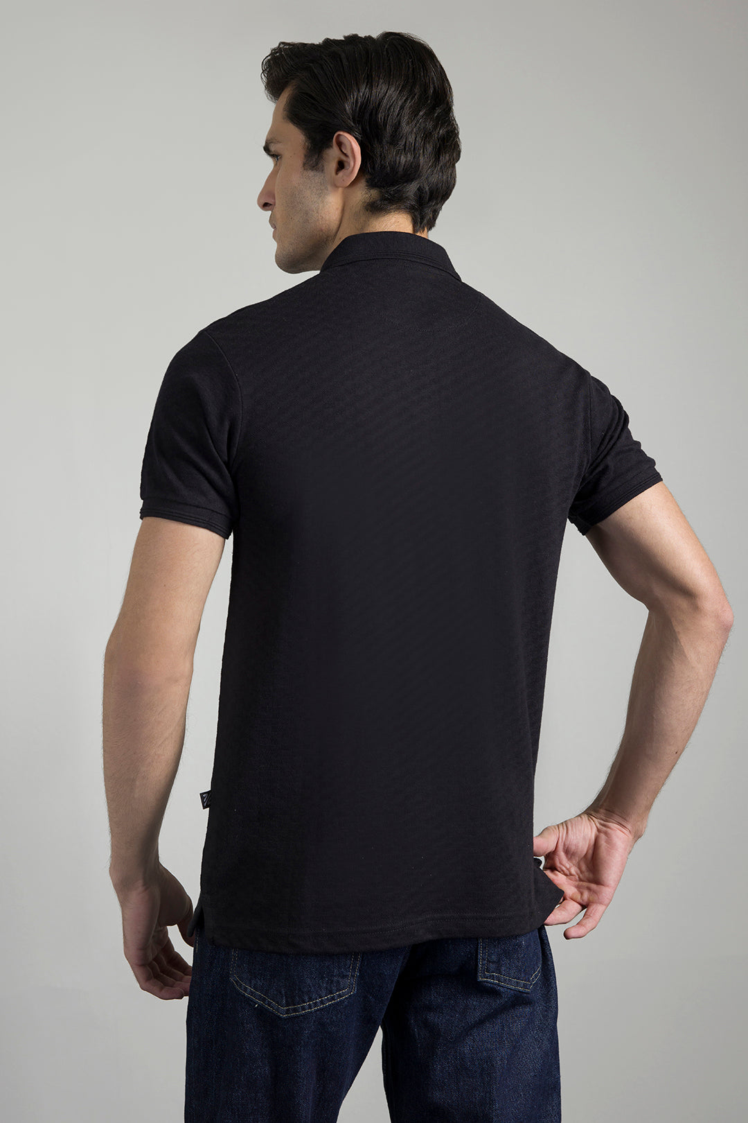 Textured Johnny Collar Polo - 5005