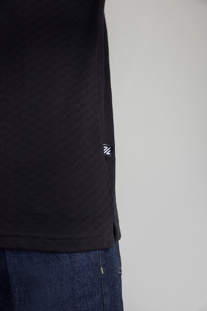 Textured Johnny Collar Polo - 5005