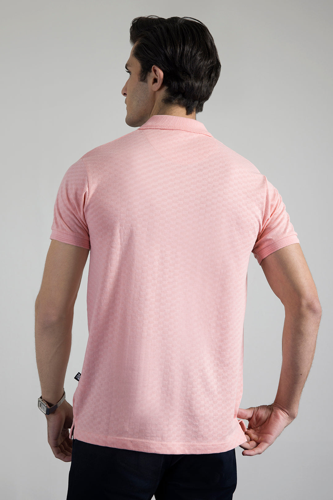 Textured Johnny Collar Polo - 5005