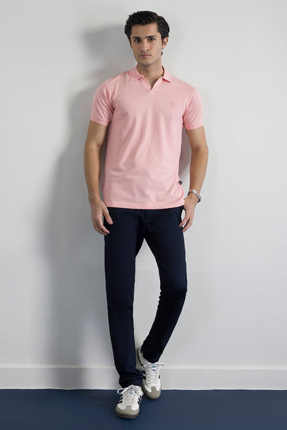 Textured Johnny Collar Polo - 5005