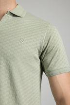 Textured Johnny Collar Polo - 5005