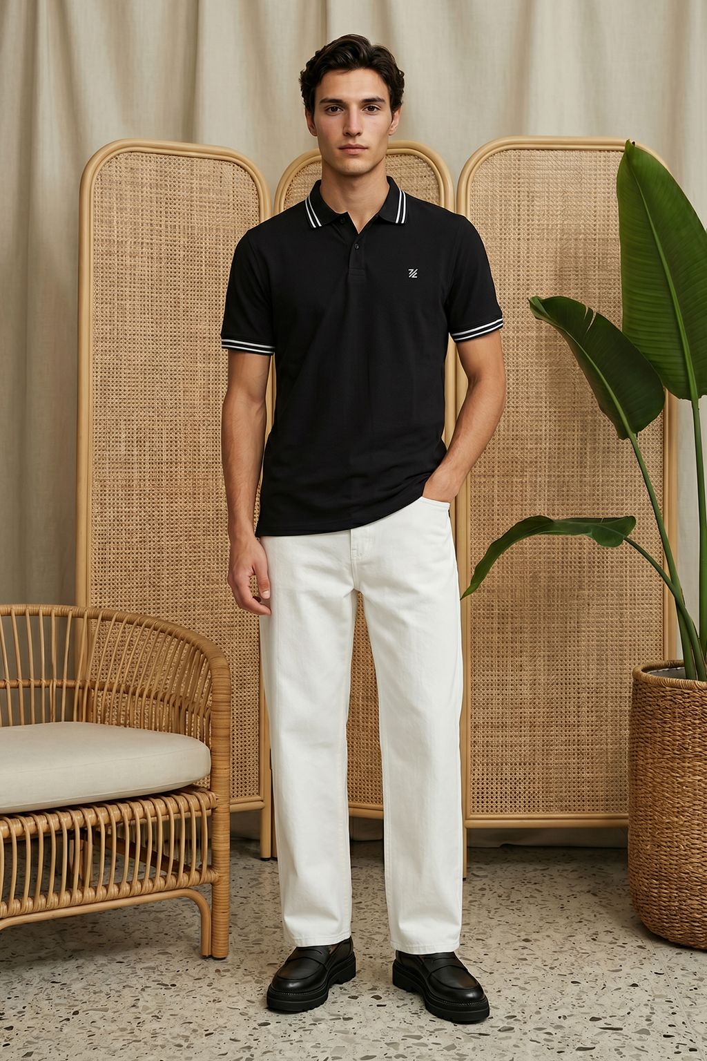 Jacquard Polo - 6001