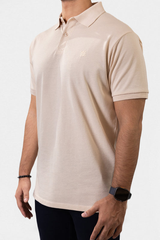 Herringbone Textured Polo - 5001