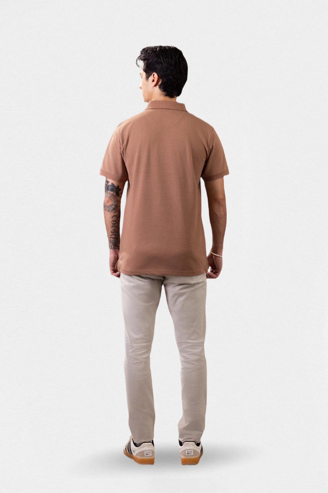 Herringbone Textured Polo - 5001