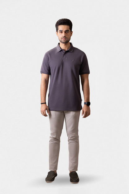 Herringbone Textured Polo - 5001