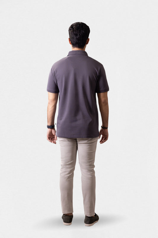 Herringbone Textured Polo - 5001
