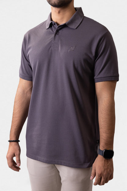 Herringbone Textured Polo - 5001