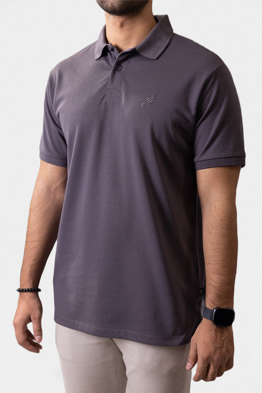 Herringbone Textured Polo - 5001