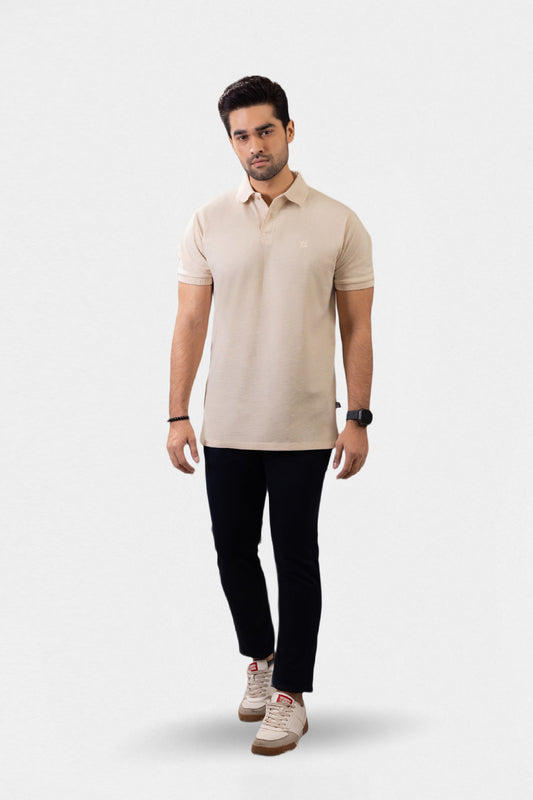 Herringbone Textured Polo - 5001