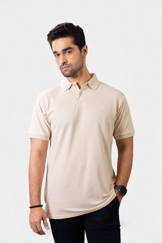 Herringbone Textured Polo - 5001