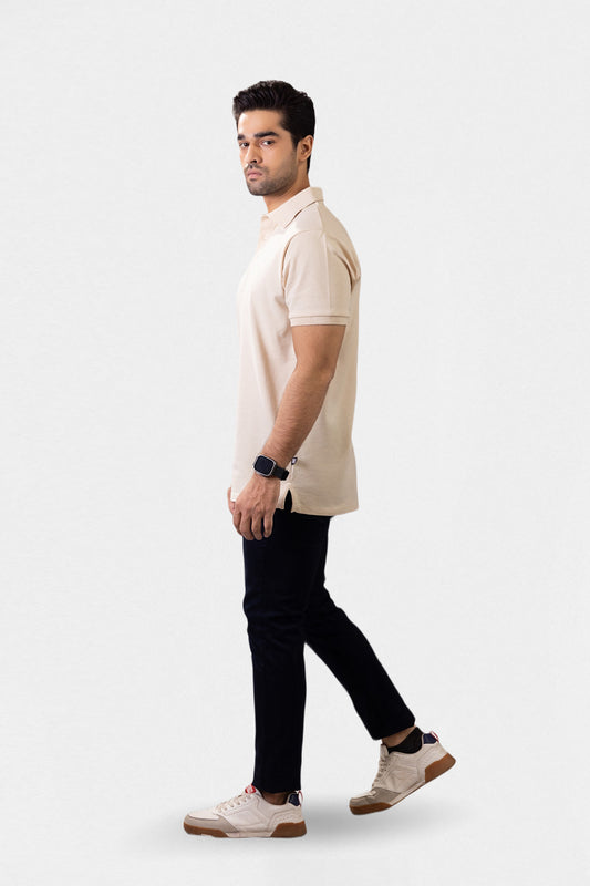 Herringbone Textured Polo - 5001