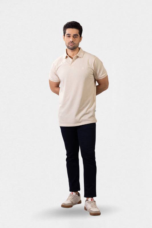 Herringbone Textured Polo - 5001