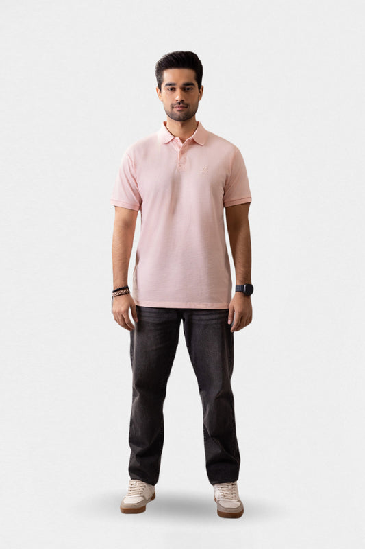 Herringbone Textured Polo - 5001