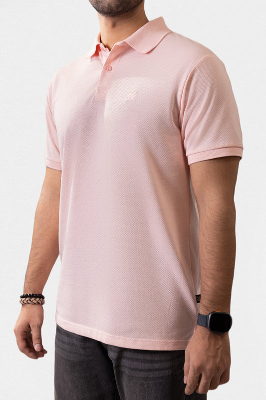 Herringbone Textured Polo - 5001