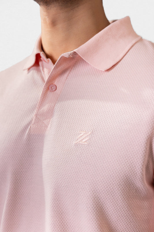 Herringbone Textured Polo - 5001