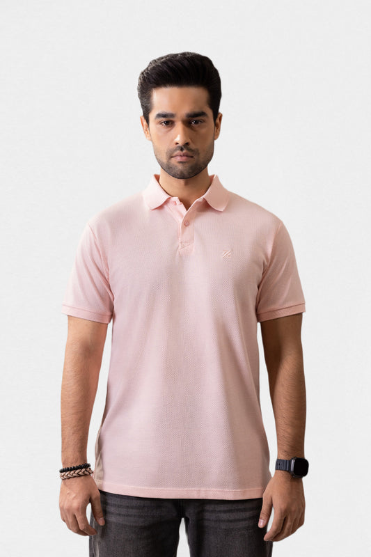 Herringbone Textured Polo - 5001