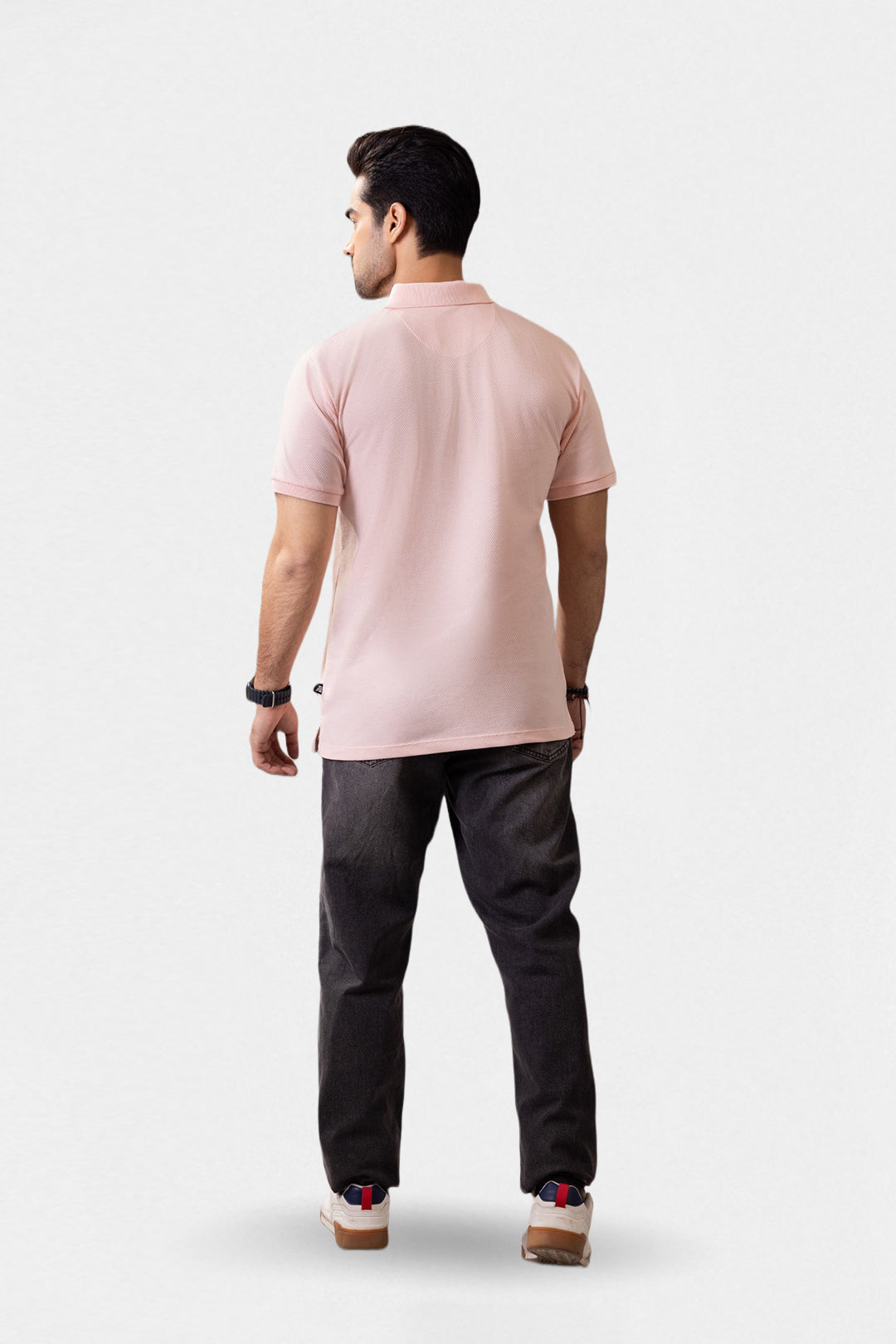 Herringbone Textured Polo - 5001
