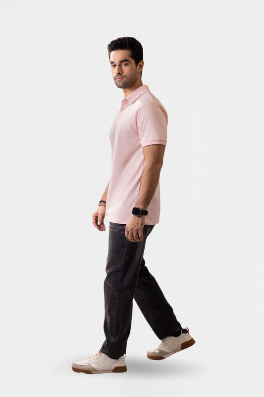 Herringbone Textured Polo - 5001