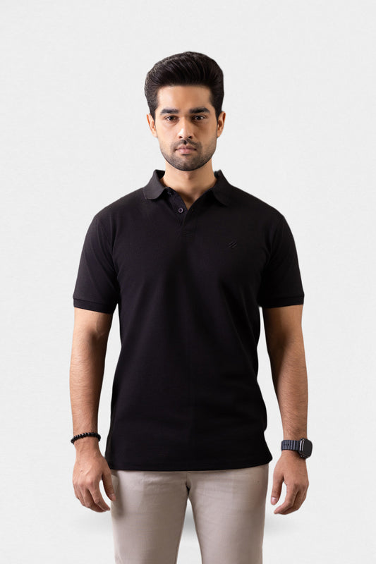 Herringbone Textured Polo - 5001