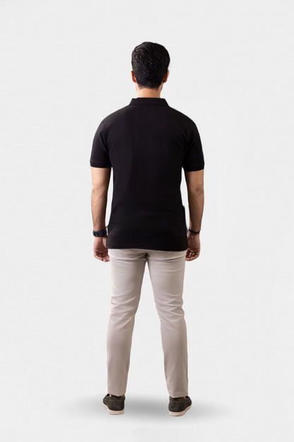 Herringbone Textured Polo - 5001
