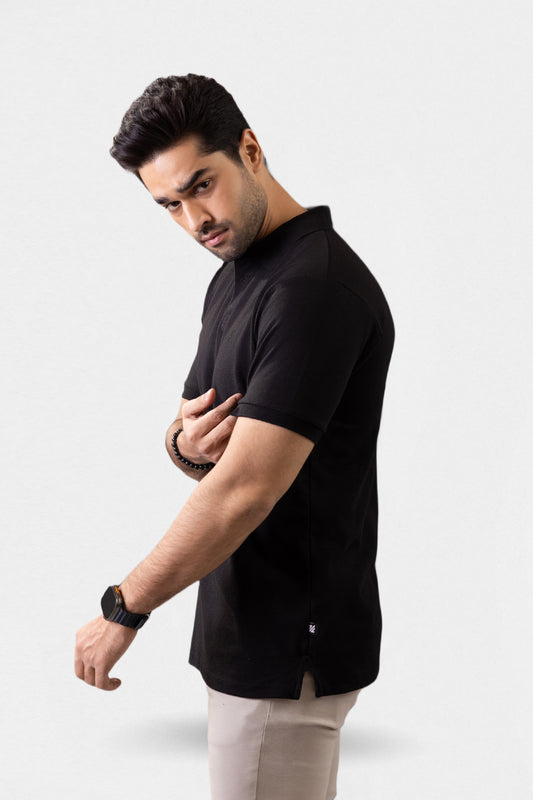 Herringbone Textured Polo - 5001