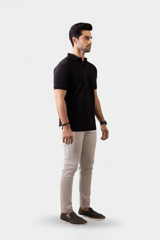 Herringbone Textured Polo - 5001