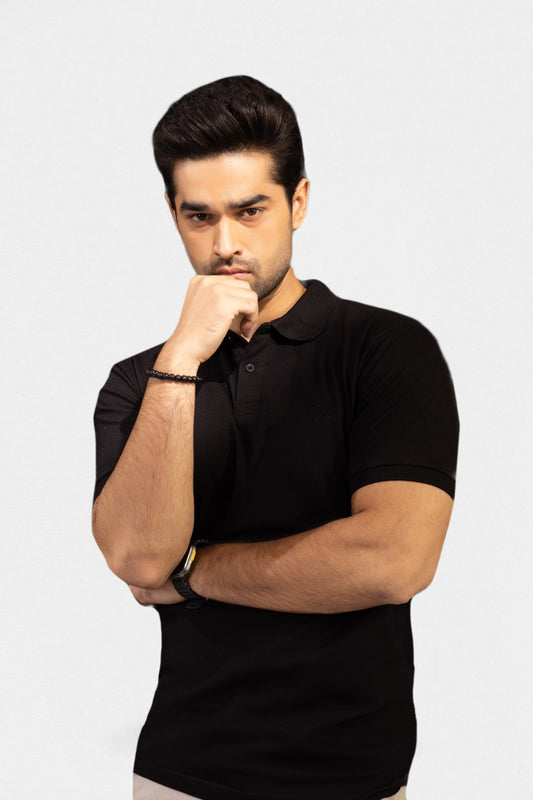 Herringbone Textured Polo - 5001