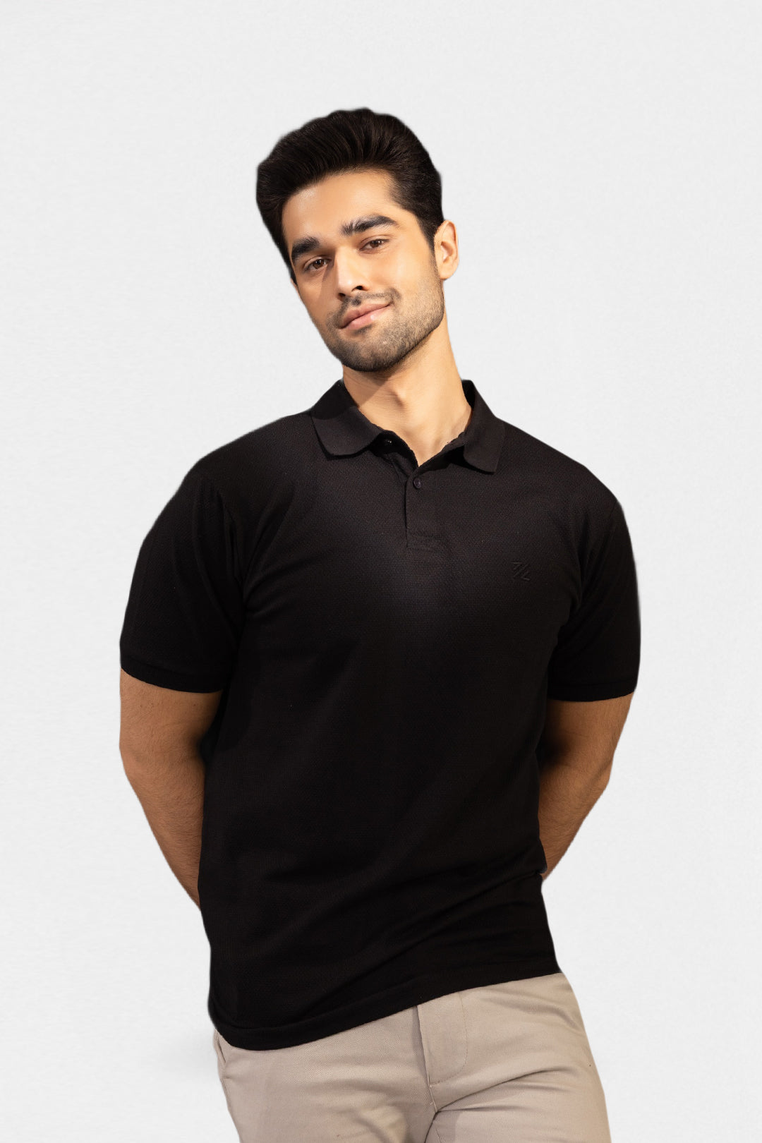 Herringbone Textured Polo - 5001