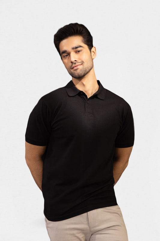 Herringbone Textured Polo - 5001