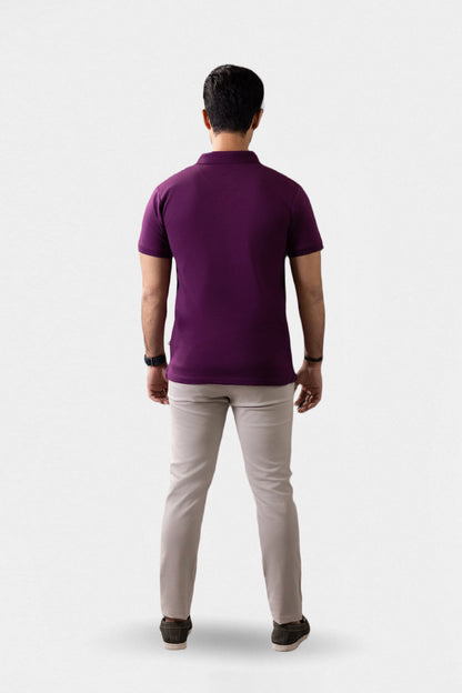 Herringbone Textured Polo - 5001