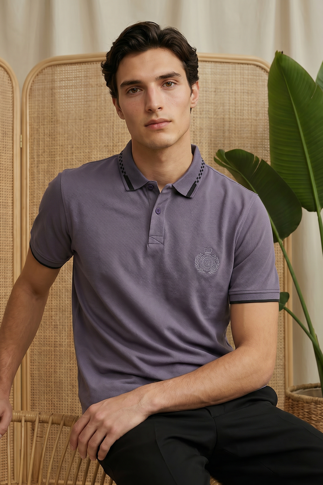 Geomatery Collar Polo - 6002