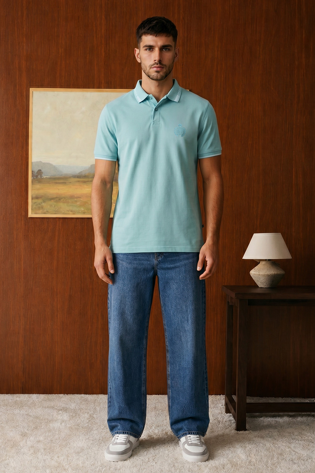 Geomatery Collar Polo - 6002