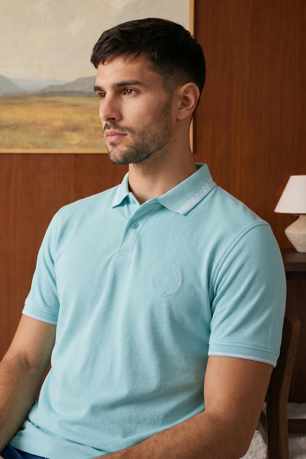 Geomatery Collar Polo - 6002