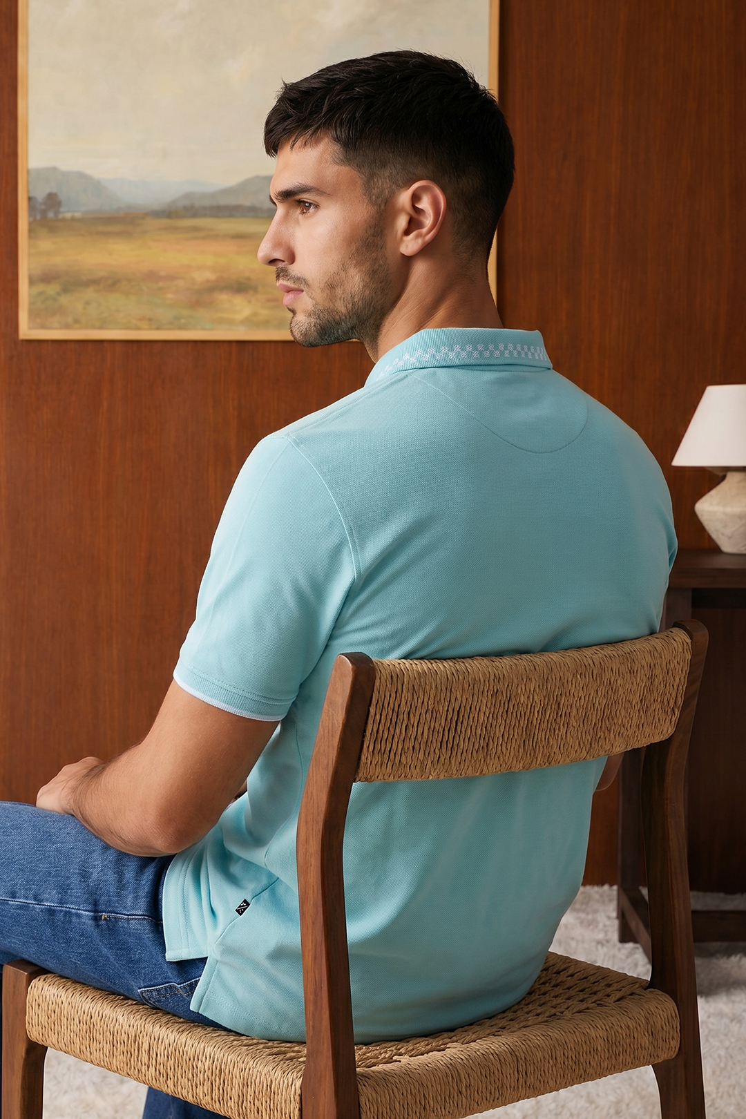 Geomatery Collar Polo - 6002