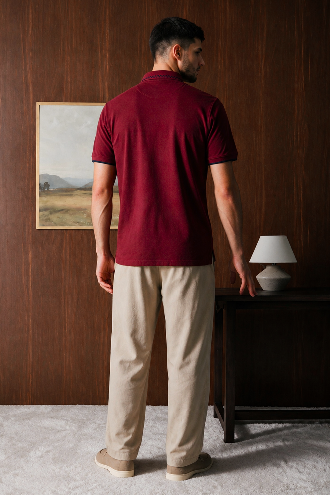 Geomatery Collar Polo - 6002