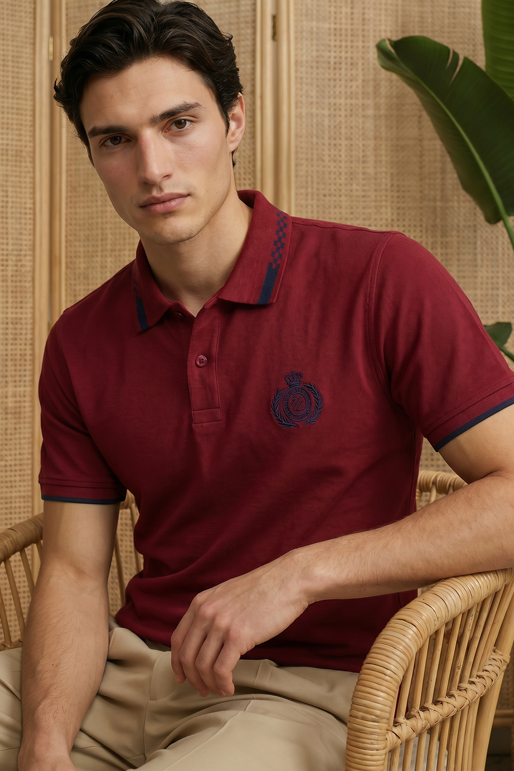 Geomatery Collar Polo - 6002