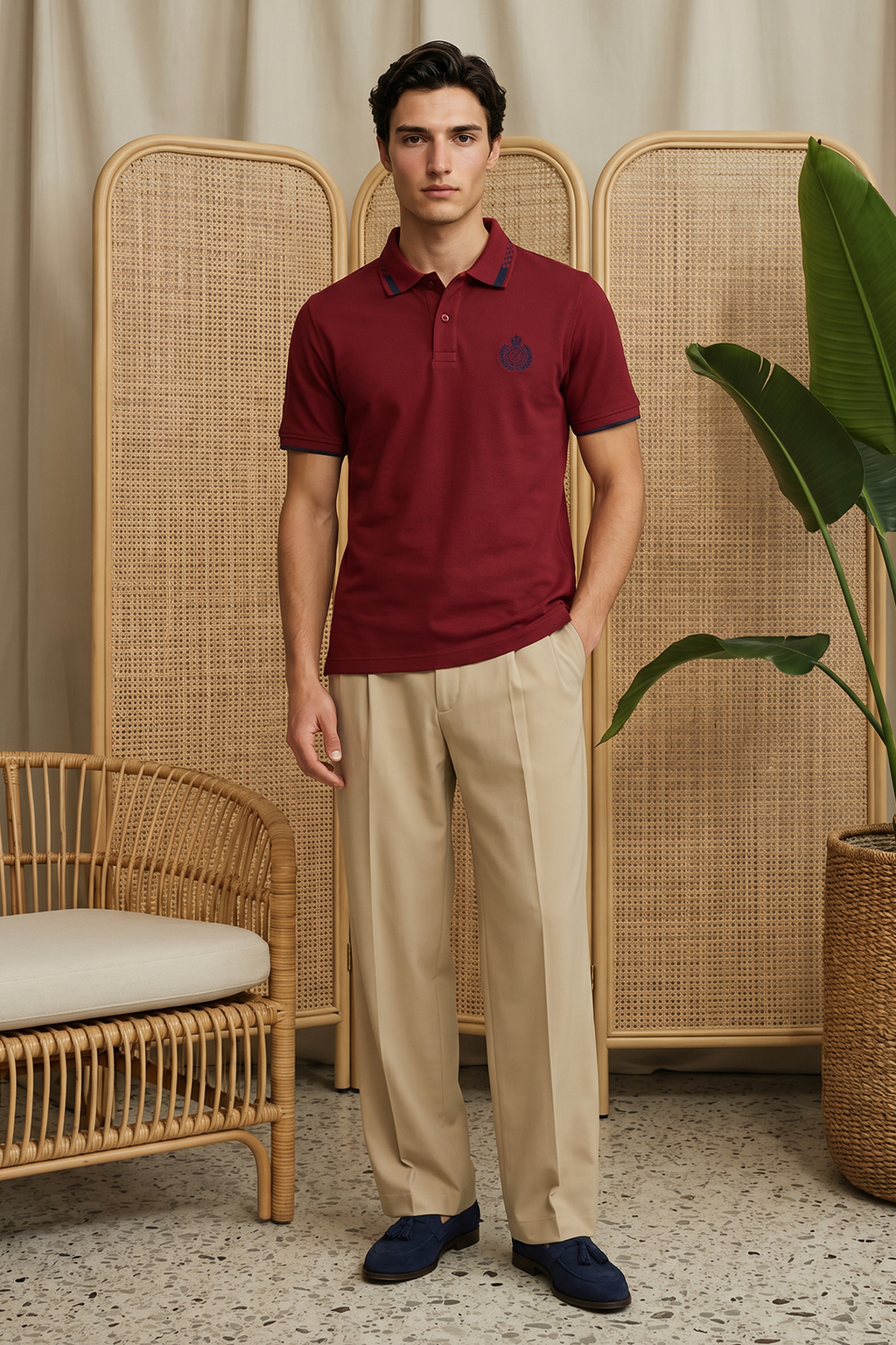 Geomatery Collar Polo - 6002