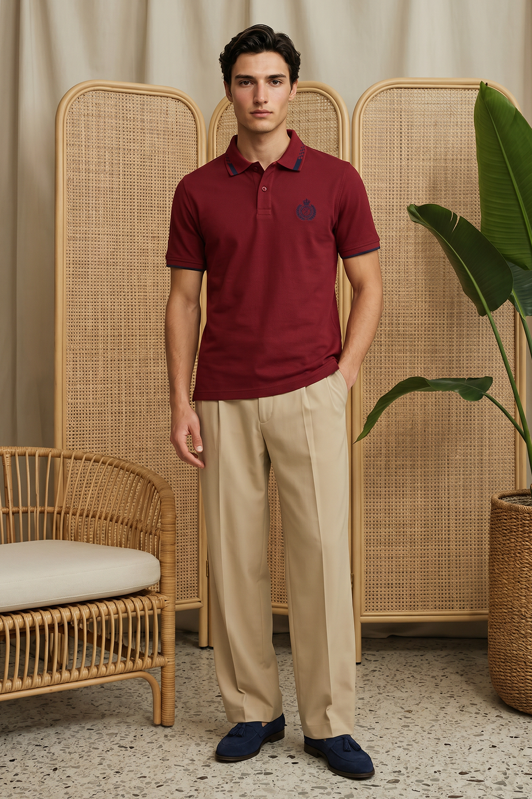 Geomatery Collar Polo - 6002