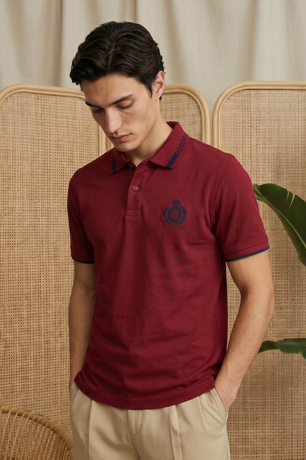 Geomatery Collar Polo - 6002