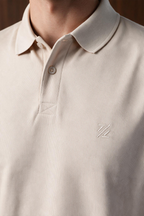 Polka Dot Textured Polo - 6003