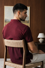 Polka Dot Textured Polo - 6003