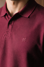 Polka Dot Textured Polo - 6003