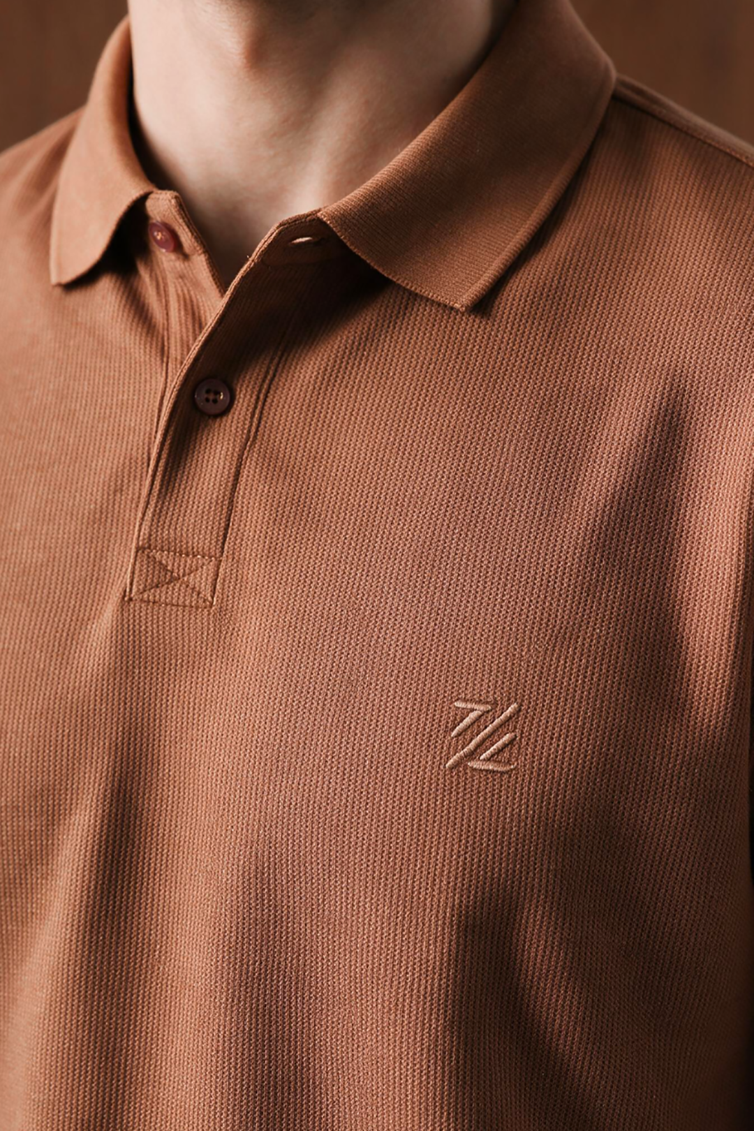 Polka Dot Textured Polo - 6003