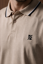 Polka Dot Textured Polo - 6004