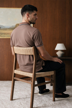 Polka Dot Textured Polo - 6004