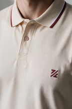 Polka Dot Textured Polo - 6004