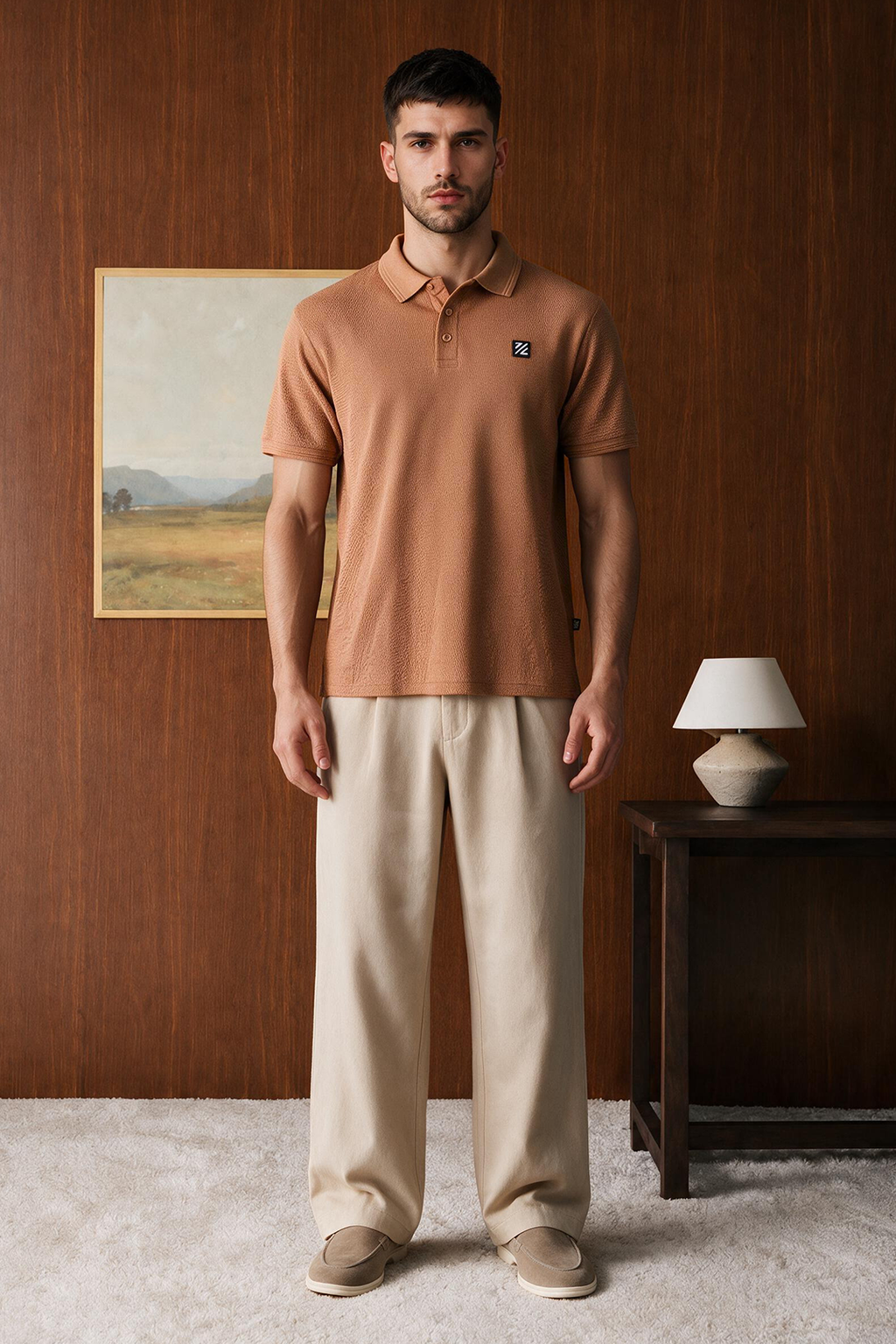 Textured Polo - 6005