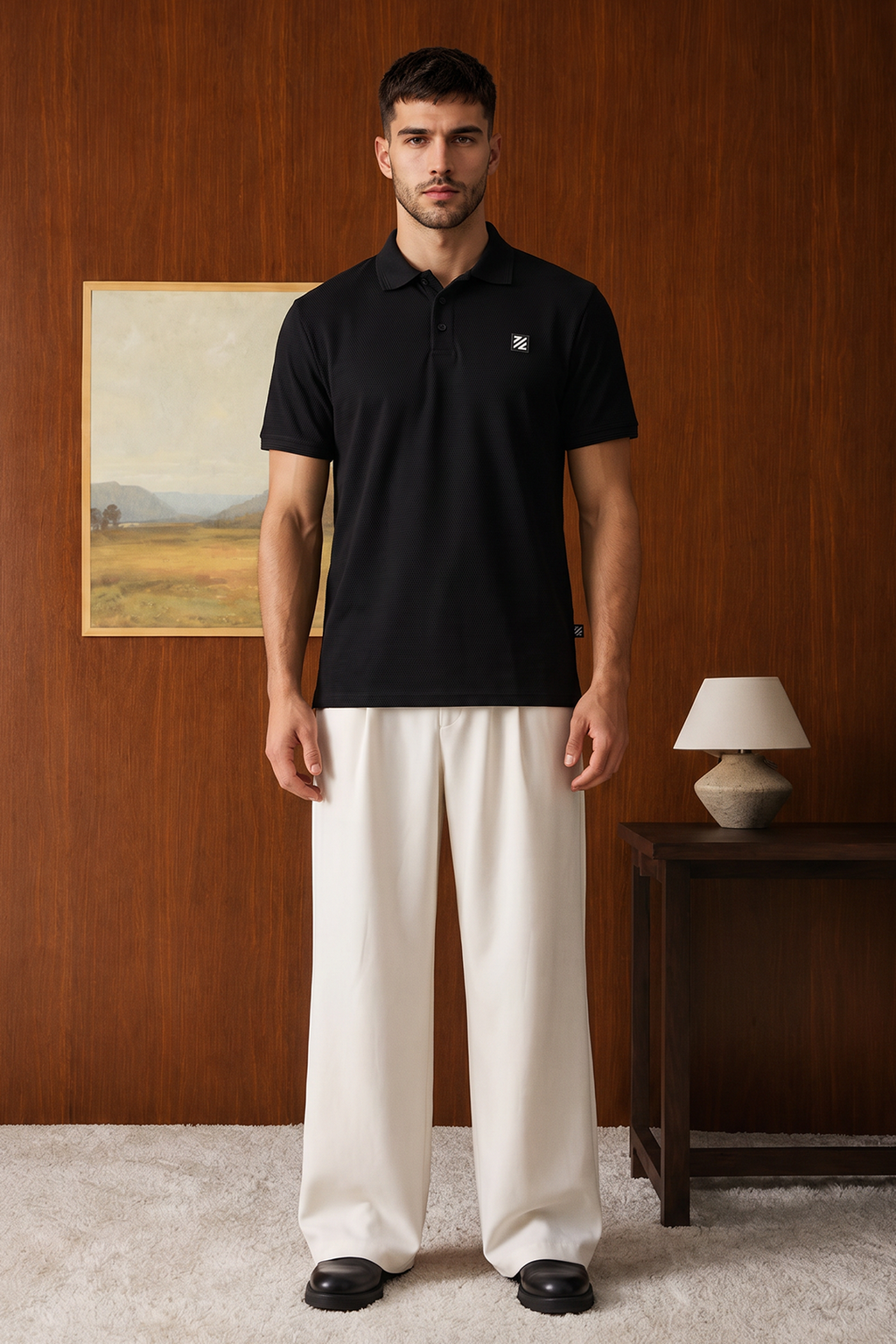 Textured Polo - 6005