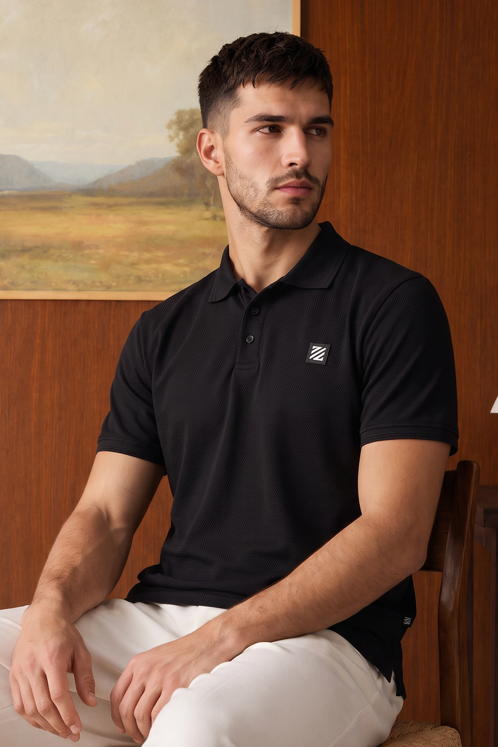 Textured Polo - 6005